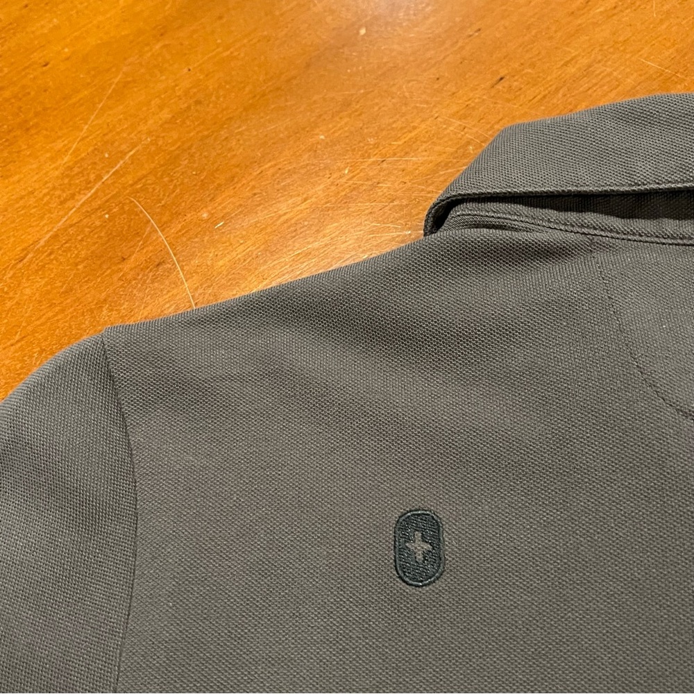 Figs FIGSPRO Women’s Short-Sleeve Pique Scrub Polo Gray/Green Size Large PO 4360 - Picture 11 of 16